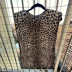 ALLSAINTS leopard print mid length dress size MEDIUM